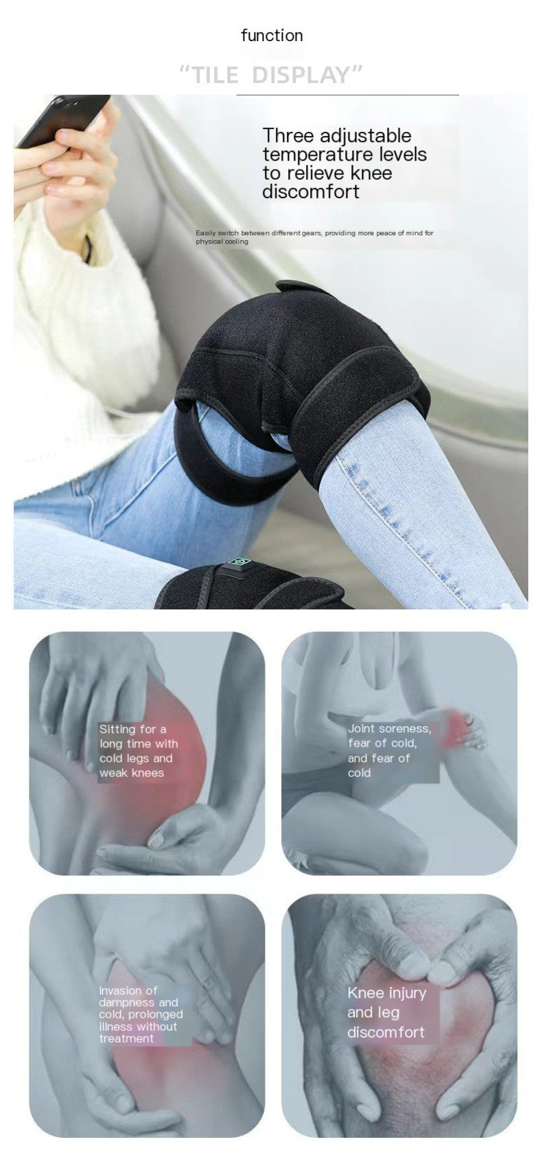 Smart USB Heated Knee Pads