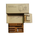 3-in-1 Bamboo Phone Stand & Wooden Charging Base