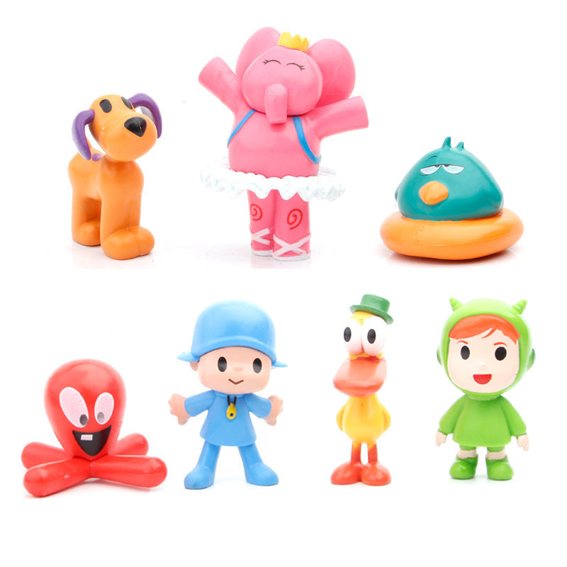 "Little P Youyou Model Figurine Cake Car Ornament"