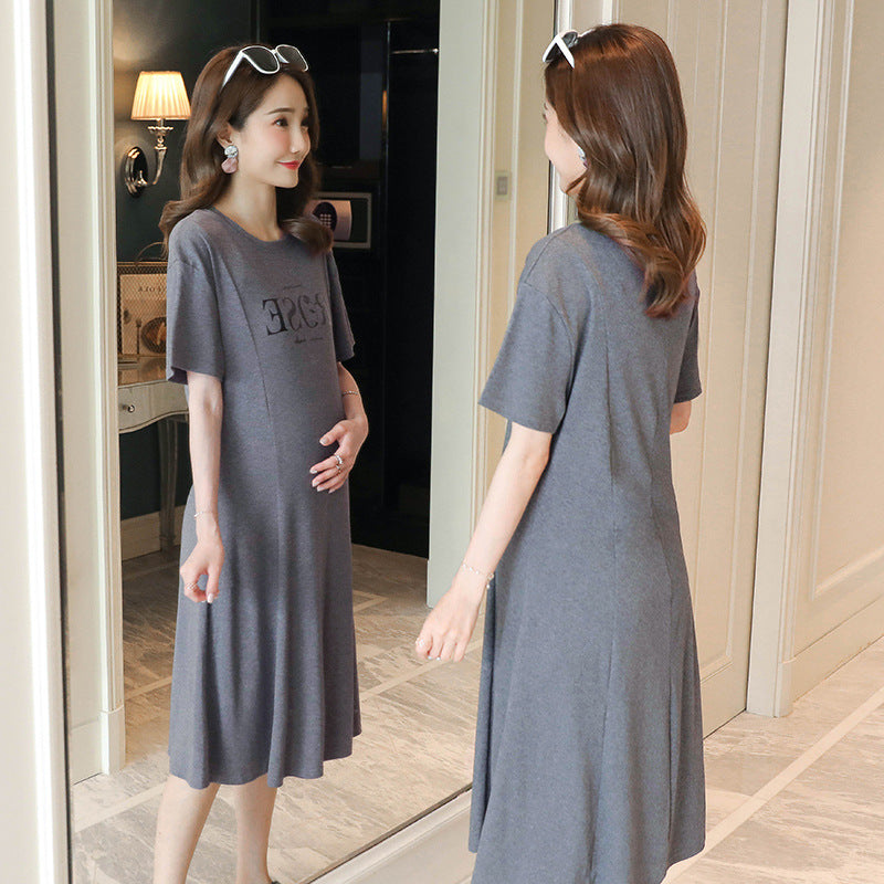 2020 Summer Korean Style Maternity Dress (Short Sleeve)