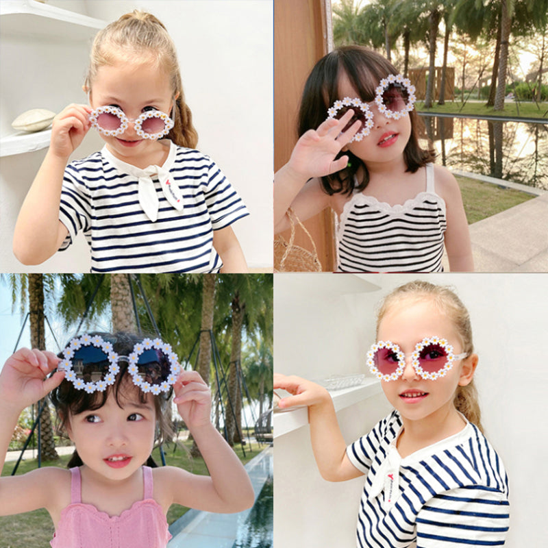 Children's Sunflower Sunvisor and Hollow Hair Band Set