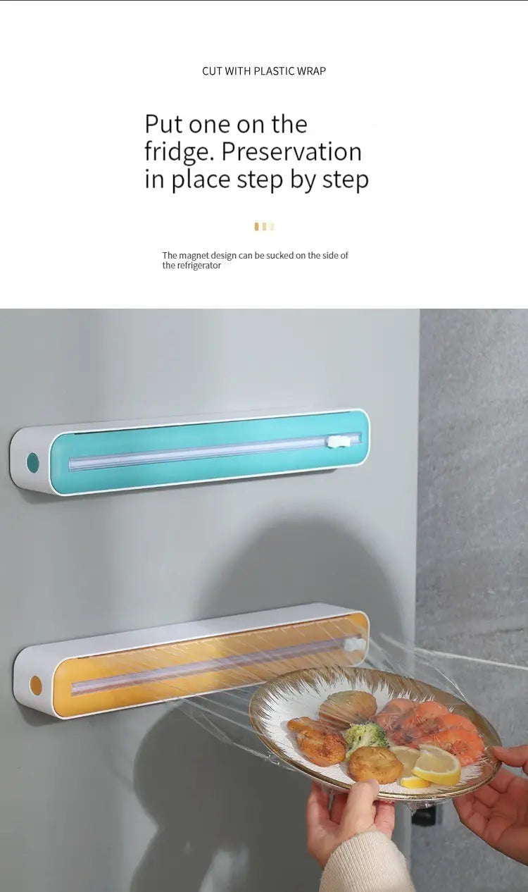 Magnetic Plastic Film Cutter for Kitchen Accessories
