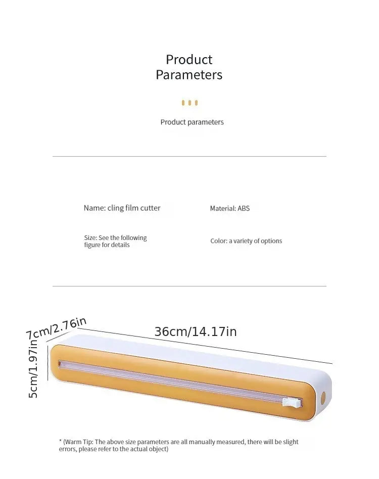 Magnetic Plastic Film Cutter for Kitchen Accessories
