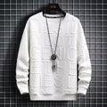 Men's Spring Autumn Loose Crew Neck Pullover Sweatshirt