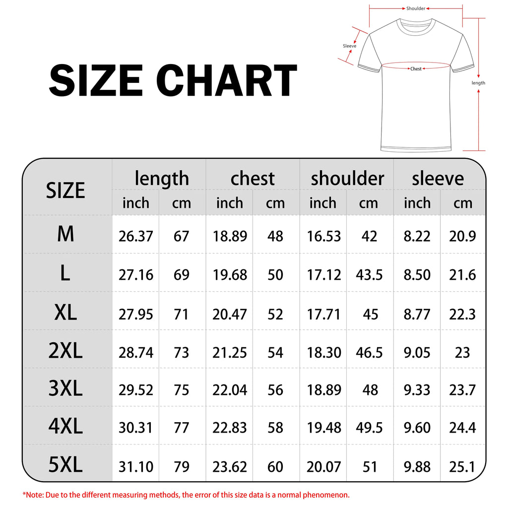Men's Casual Crew Neck Rose Print T-Shirt (Regular/Oversize)