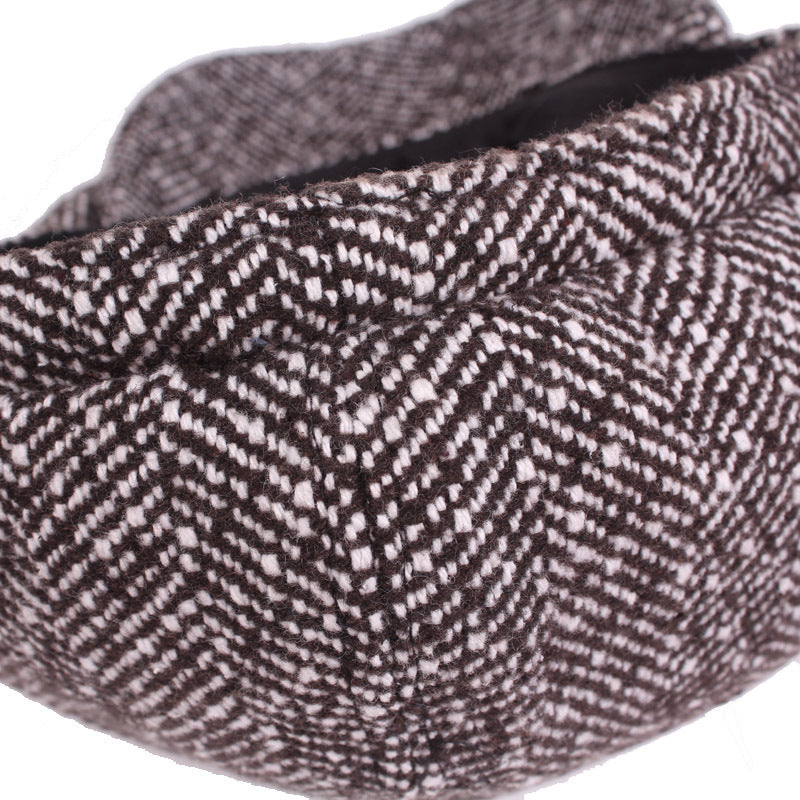 Men's Beret Hat for Middle-aged and Elderly (Fall/Winter)