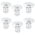 bliblo 6pcs Flange Insert 17mmCompatible with Medela/TSRETE/momcozyBPA Free Silicone Insert for Wearable Breast Pump Shield/Flange Insert，Milk Collector 24mm Universal