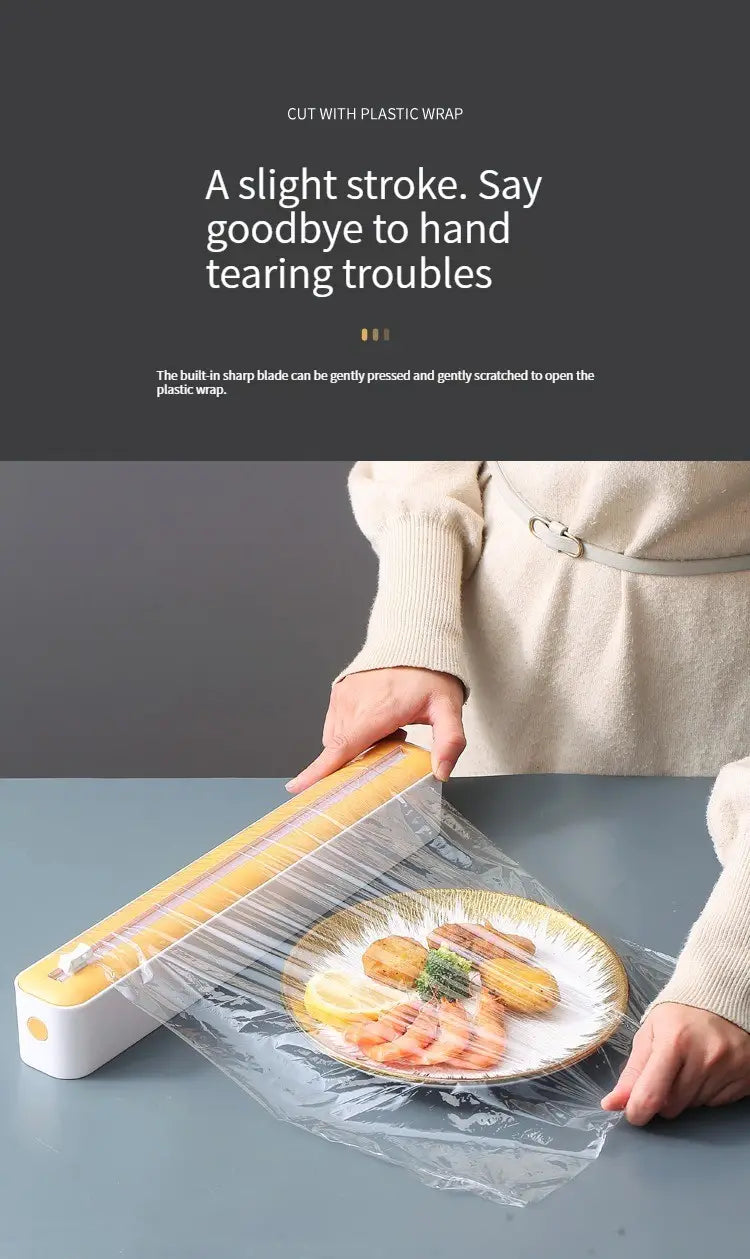 Magnetic Plastic Film Cutter for Kitchen Accessories