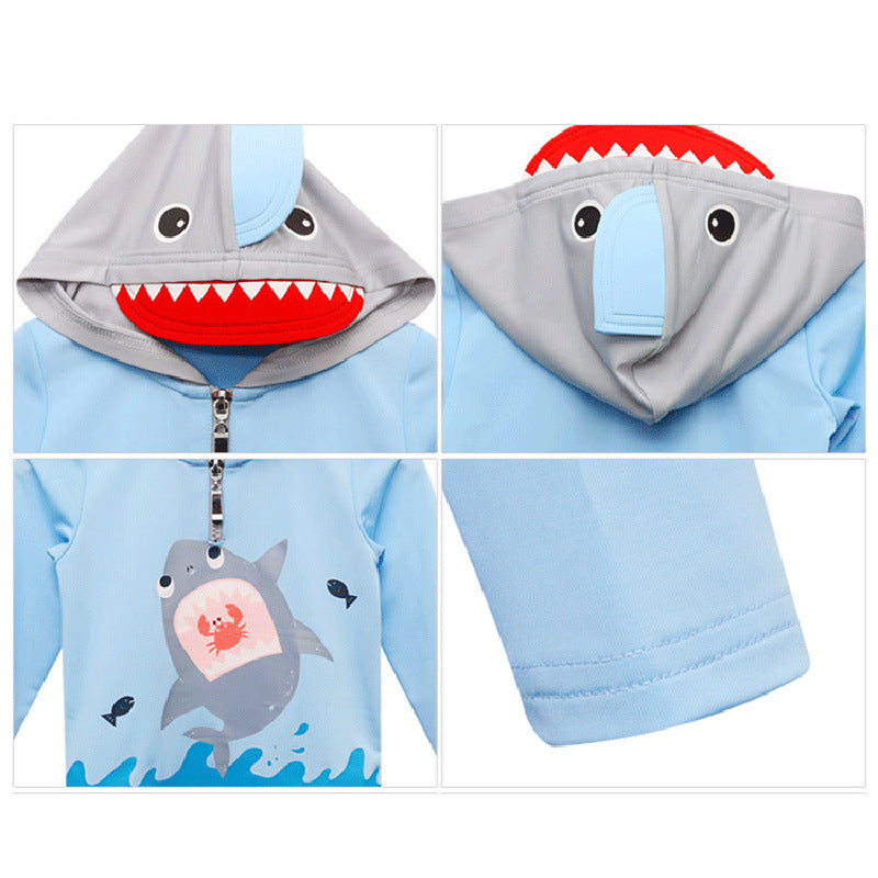 Boys' Long Sleeve Sunsuit for Swimming (Age 5)