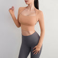 Yoga Fitness Activewear Faux Two-Piece Tops
