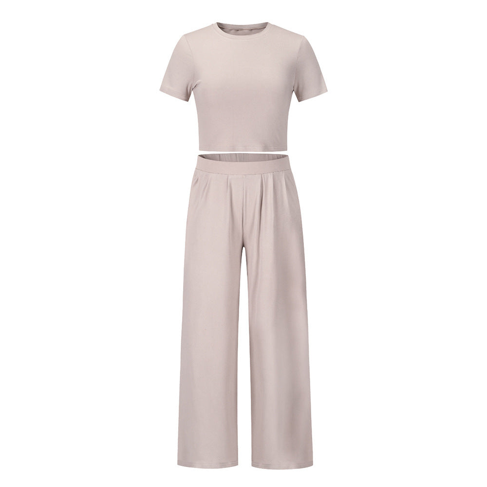 2023 Fashionable Plus Size Short Sleeve Set for Women