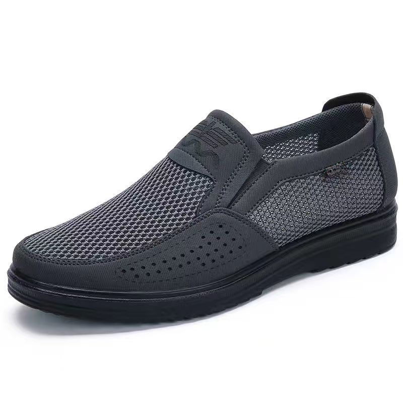 Summer Casual Men's Mesh Shoes - Breathable Beijing Style