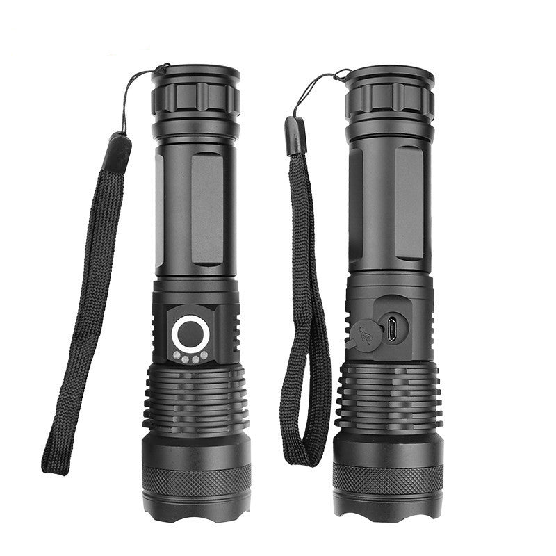 XHP50 Aluminum Alloy Flashlight with USB Rechargeable Zoom
