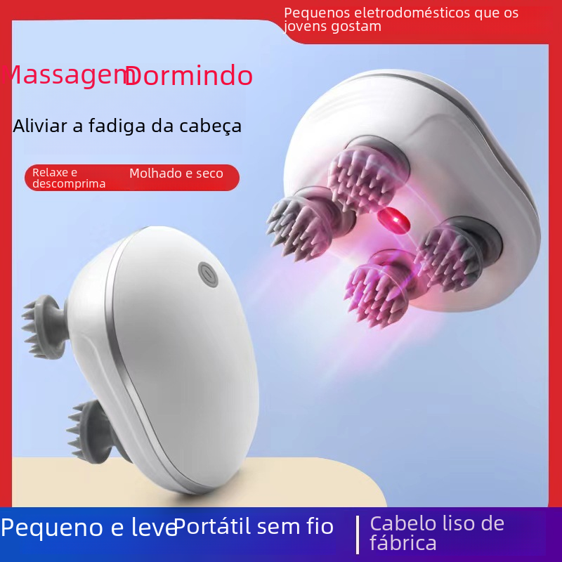 Mini Smart Electric Scalp Massager with Red Light