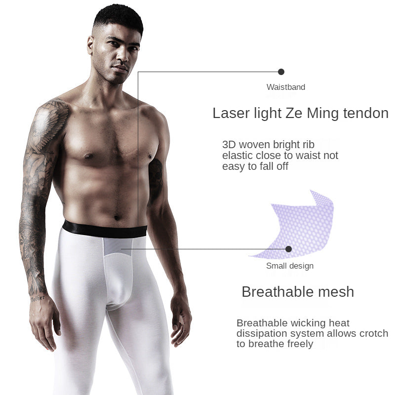Men's Slim Fit Breathable Mesh Leggings for Autumn/Winter