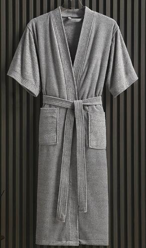 Lightweight Summer Short Sleeve Bathrobe for Couples