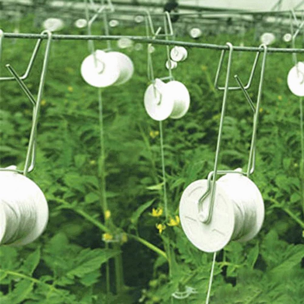 Plastic Twine Crop Trellis Roller Hook for Garden Use