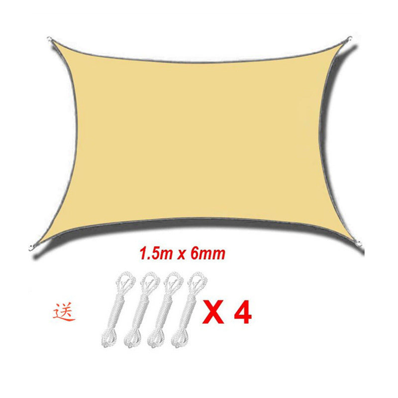 Outdoor Waterproof UV-Resistant Triangle Sunshade Canopy