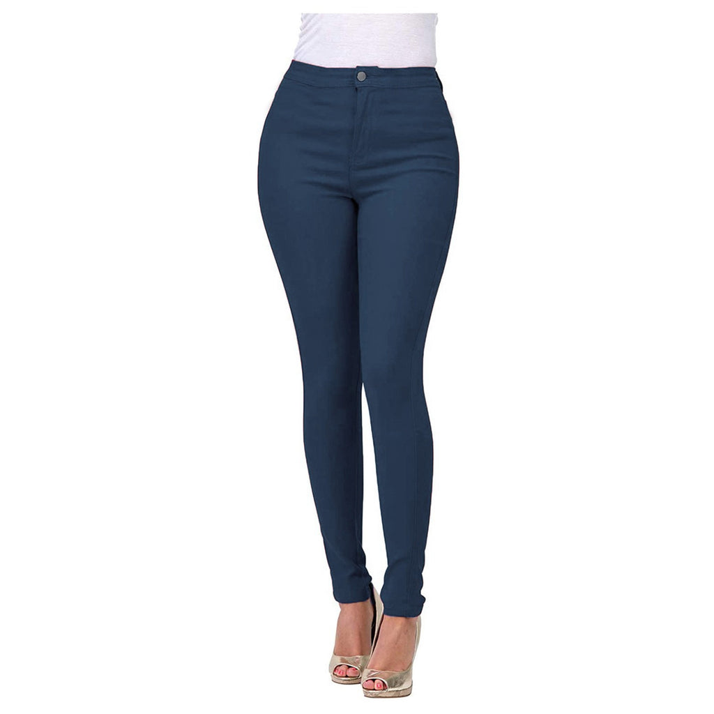 Direct Wholesale Women's Stretch Denim Pants in Various Colors
