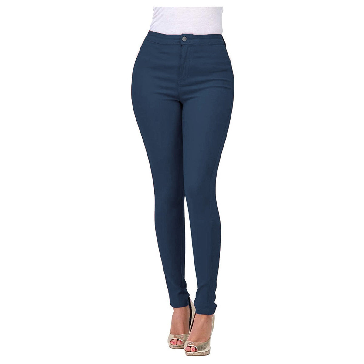 Direct Wholesale Women's Stretch Denim Pants in Various Colors