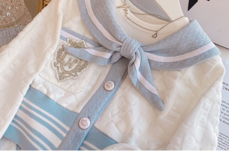 Chic Girls' Spring Fall Two-Piece Set with Long Sleeves