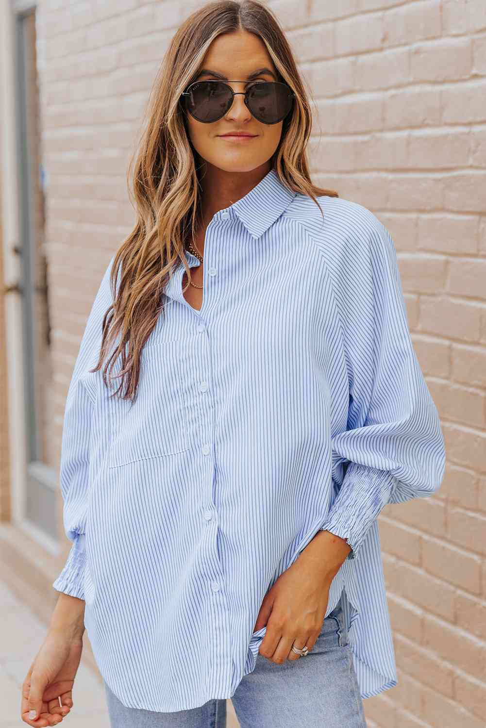 Fernanda Lantern Sleeve Shirt-