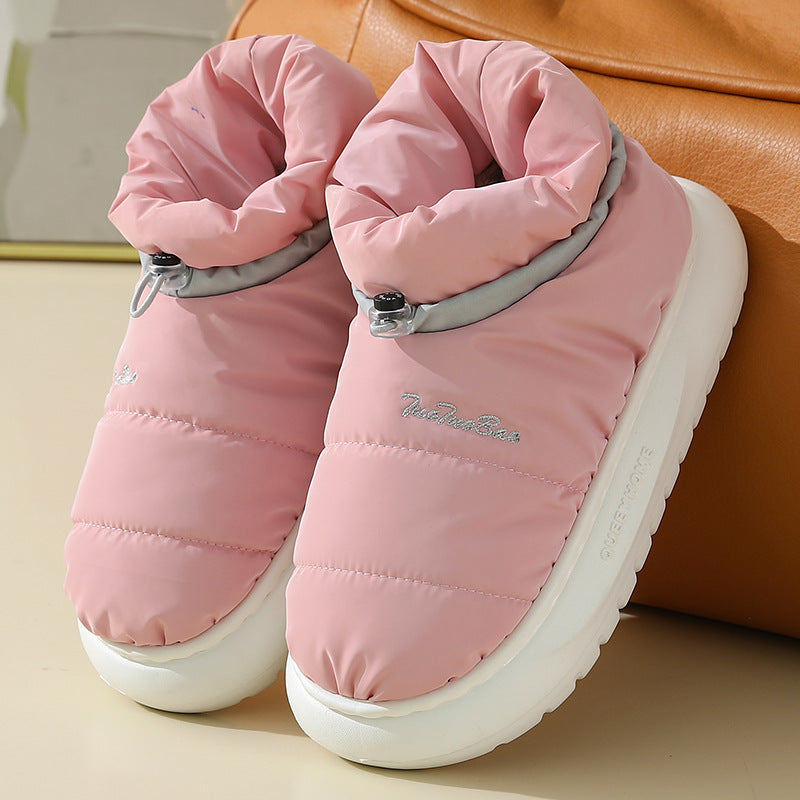 Winter Non-slip Cotton Shoes for Couples with Thick Soles