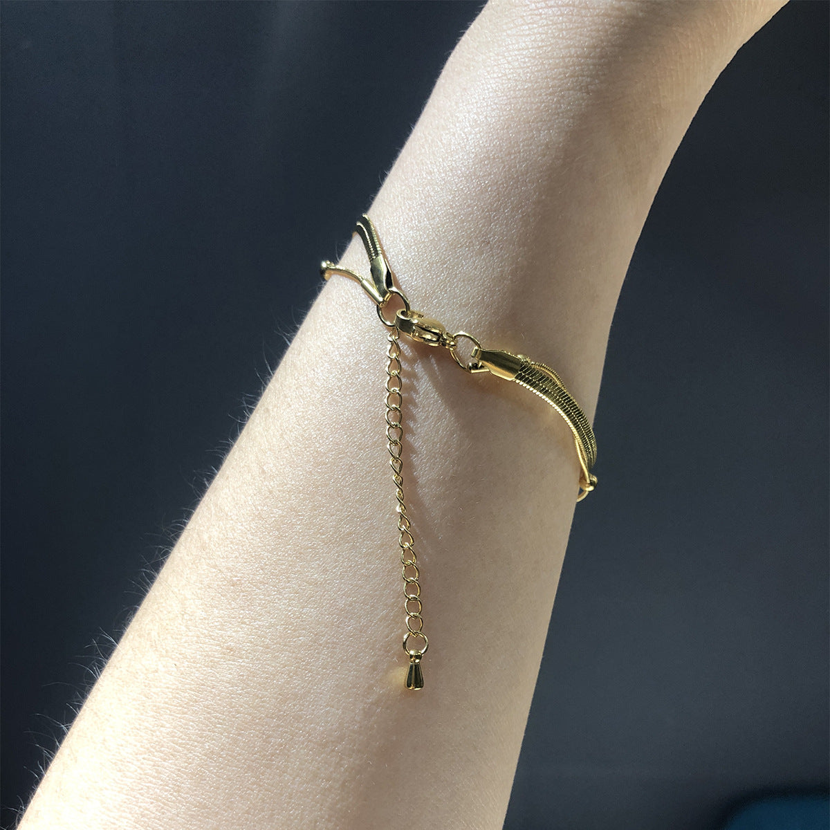 Minimalist 18K Gold Plated Bracelet for Women