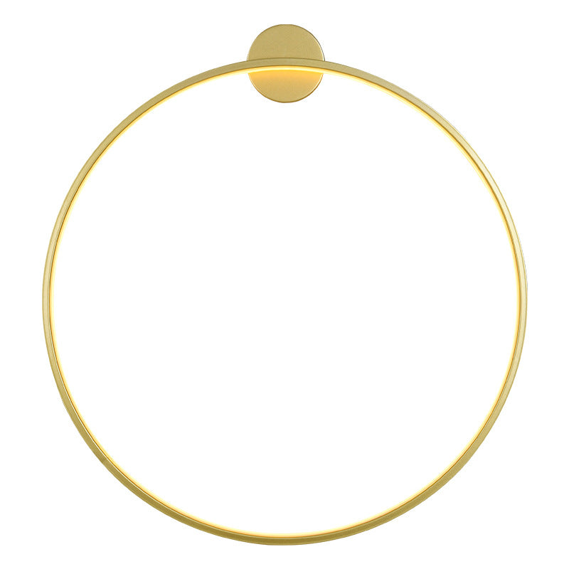 Nordic Minimalist Round Bedside Ring Wall Light