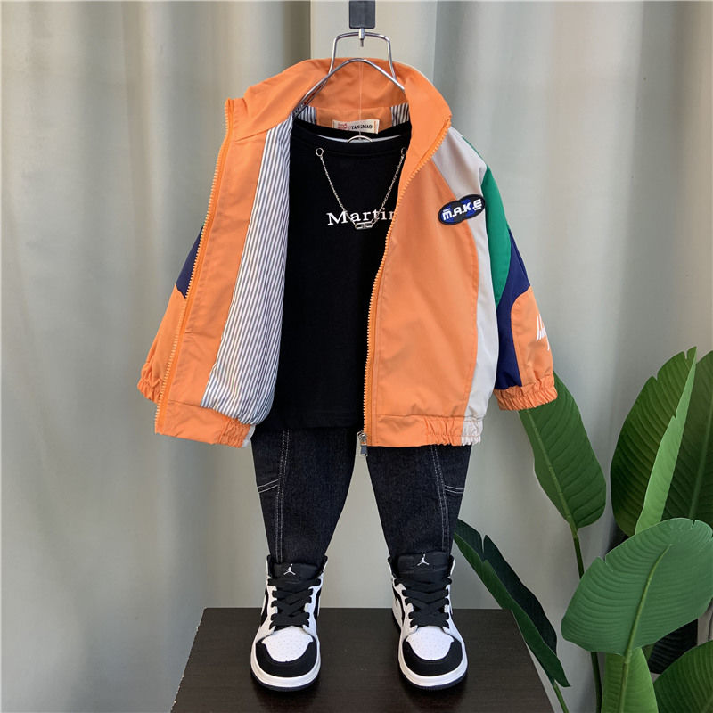 Autumn Spring Baseball Jacket for Kids 2-12 Years