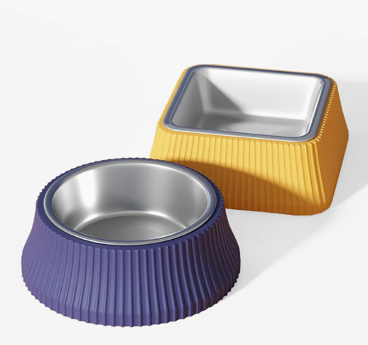 Large Stainless Steel Anti-Tipping Dog Food Bowl